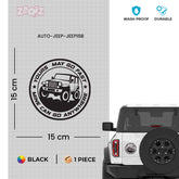 Off-Road Legend Jeep Life Sticker